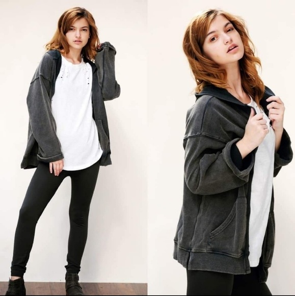 STILLS Cardigan Hoodie Open Front Navy Mineral Wash Cotton Sizes Sm Md & Lg NWT - Picture 8 of 11